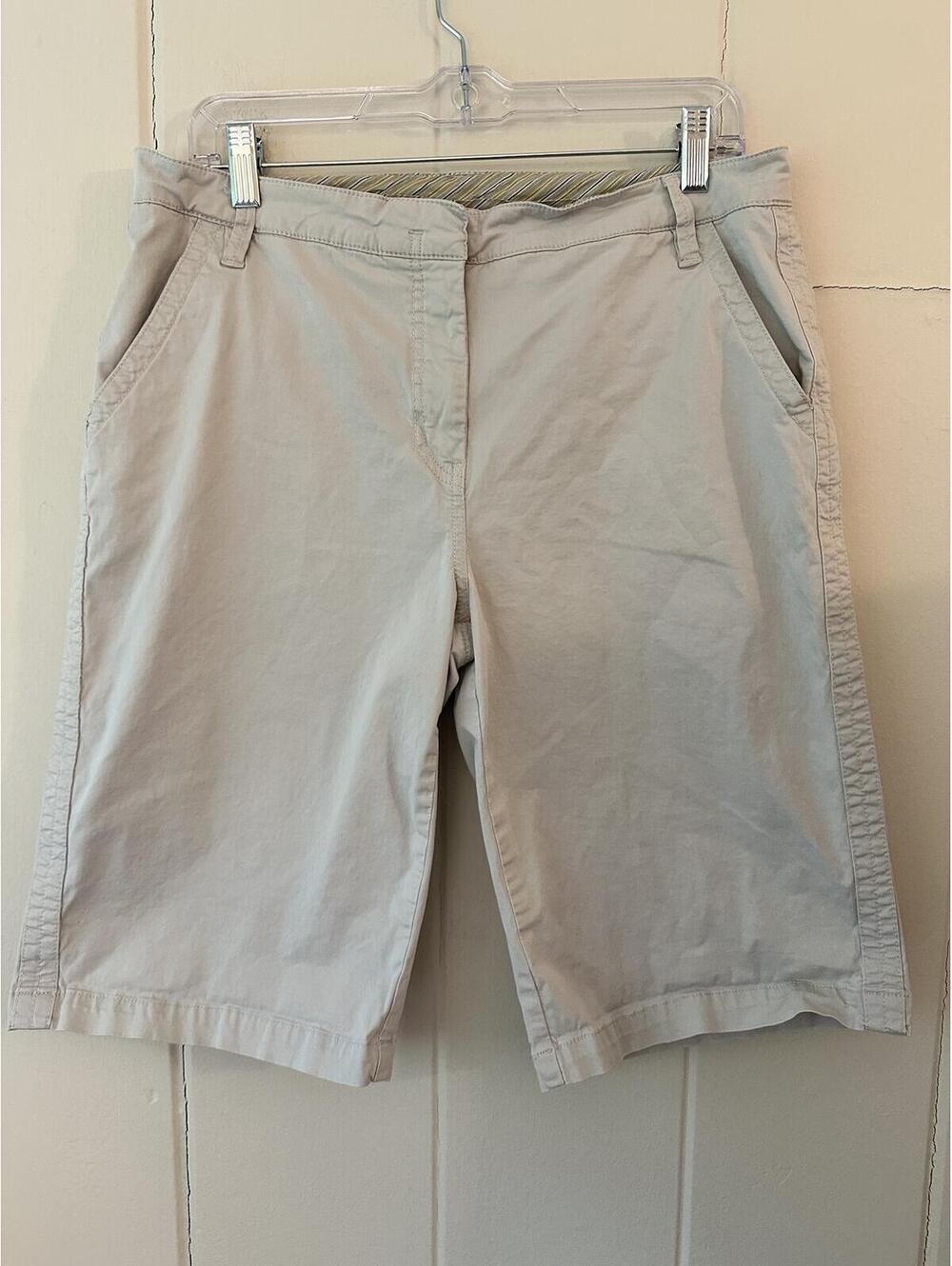 Sundance Catalogue Khaki Chino Shorts Size 14